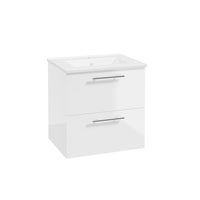 Sonas Strata 2 Drawer Wall Hung Vanity Unit with Basin & Handles
