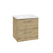 Sonas Strata 2 Drawer Wall Hung Vanity Unit with Basin & Handles
