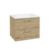 Sonas Strata 2 Drawer Wall Hung Vanity Unit with Basin & Handles