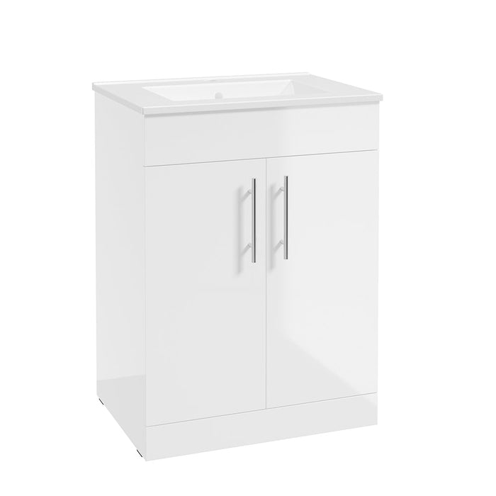 Sonas Strata 2 Door Floorstanding Vanity Unit with Basin & Handles