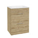 Sonas Strata 2 Drawer Floorstanding Vanity Unit with Basin & Handles