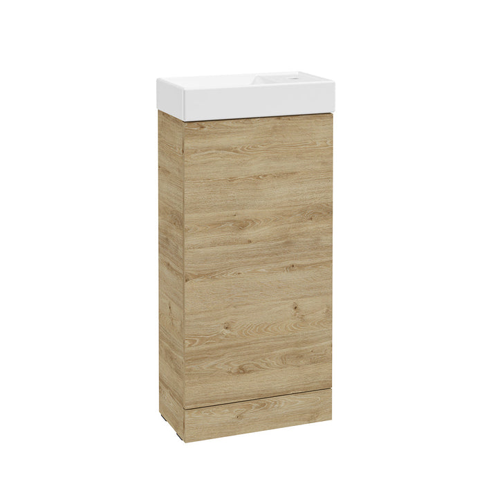 Sonas Strata 500mm 1 Door Floorstanding Cloakroom Vanity Unit with Basin