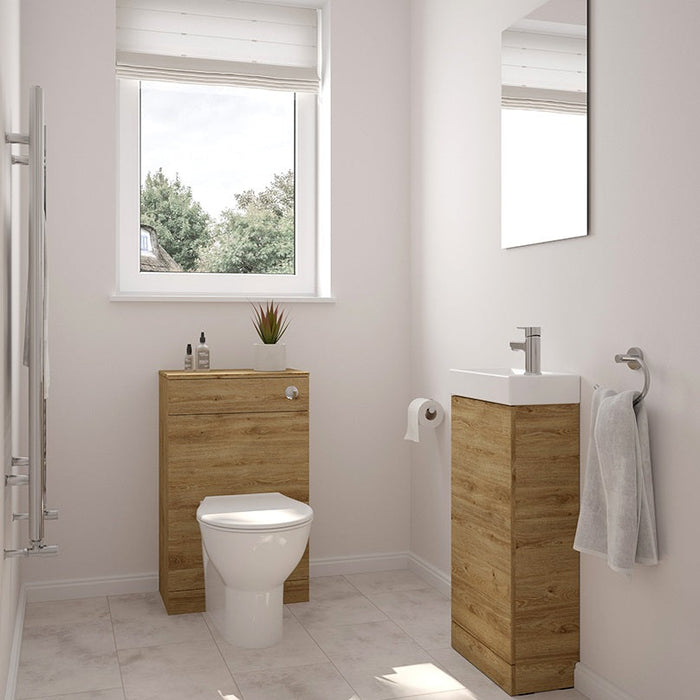Sonas Strata 500mm 1 Door Floorstanding Cloakroom Vanity Unit with Basin