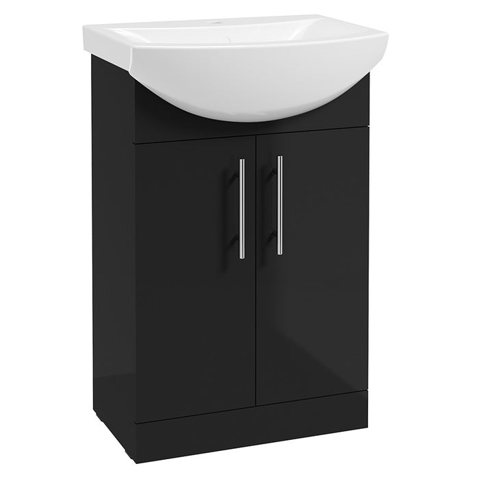 Sonas Strata Classic 2 Door Floorstanding Vanity Unit with Basin & Handles