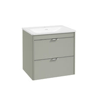 Sonas Lumiere 2 Drawer Wall Hung Vanity Unit with Shadow Gloss Resin Basin & Handles