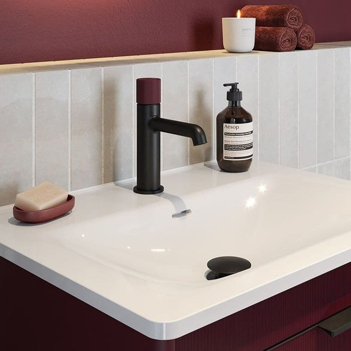 Sonas Lumiere 2 Drawer Wall Hung Vanity Unit with Shadow Gloss Resin Basin & Handles