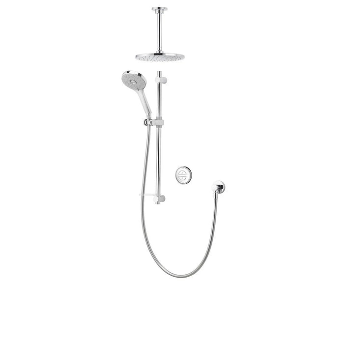 Aqualisa Unity Q Smart Digital Shower Concealed with Adjustable & Ceiling Fixed Head - High Pressure/Combi