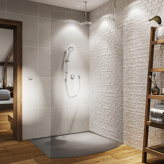 Aqualisa Unity Q Smart Digital Shower Concealed with Adjustable & Ceiling Fixed Head - High Pressure/Combi