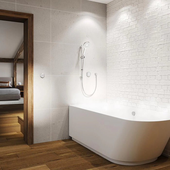 Aqualisa Unity Q Smart Digital Shower Concealed with Adjustable Head & Bath Fill - Gravity Pumped