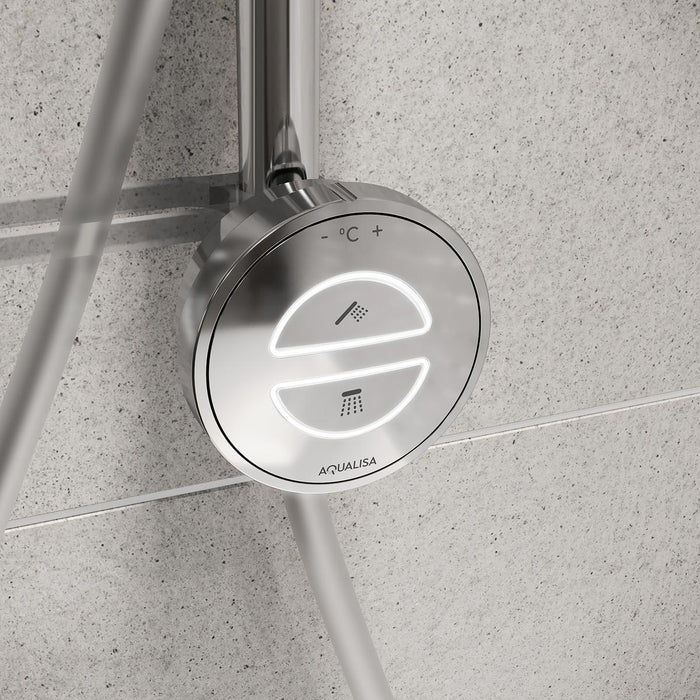Aqualisa Unity Q Smart Digital Shower Exposed with Bath Fill - Gravity Pumped