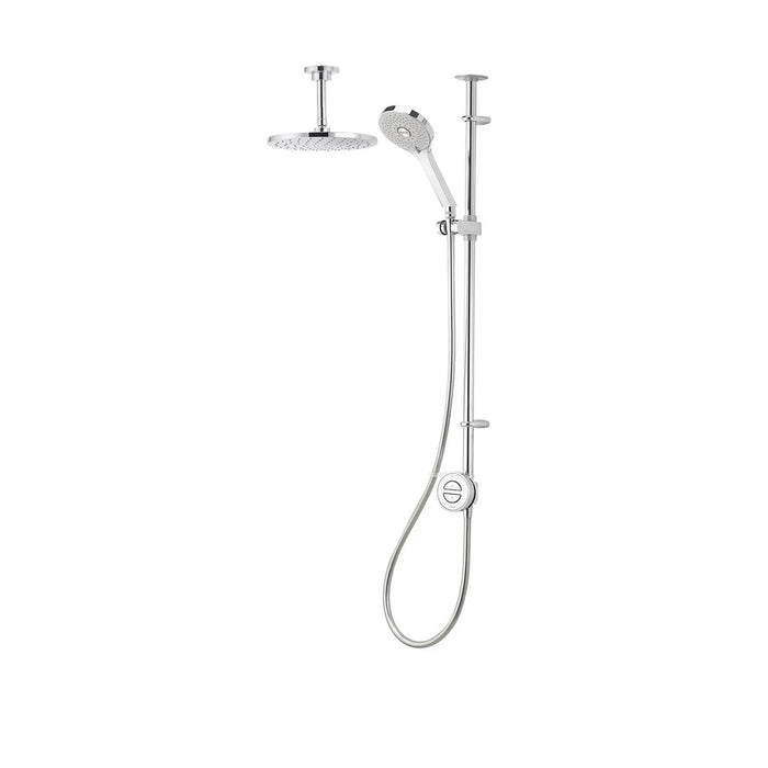 Aqualisa Unity Q Smart Digital Shower Exposed with Adjustable & Ceiling Fixed Head - Gravity Pumped