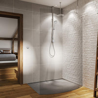 Aqualisa Unity Q Smart Digital Shower Exposed with Adjustable & Ceiling Fixed Head - Gravity Pumped