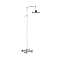 Burlington Eden Single Outlet Thermostatic Exposed Shower Valve with Shower Head