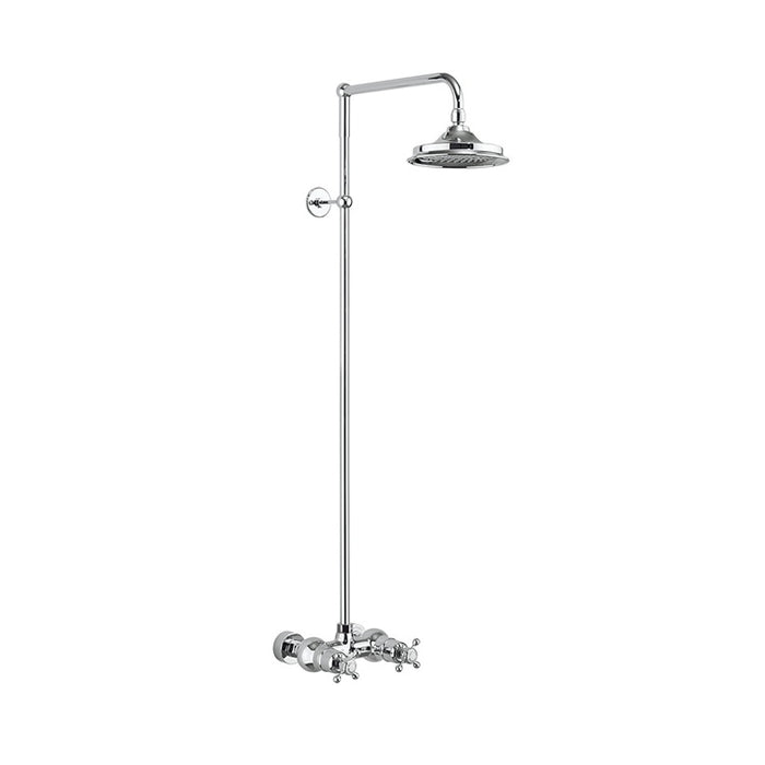 Burlington Eden Single Outlet Thermostatic Exposed Shower Valve with Shower head