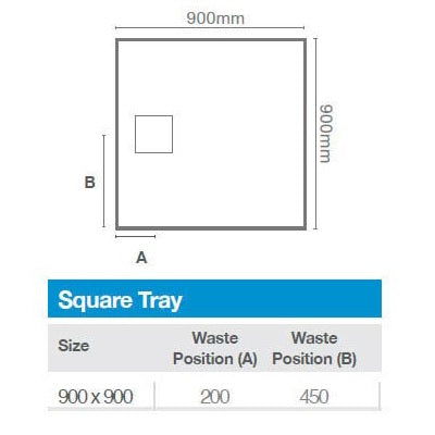 Merlyn Truestone Slate Shower Tray Square