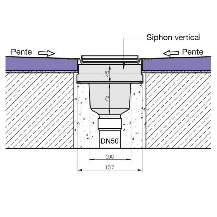 Jackoboard Aqua Vertical Tray Drain