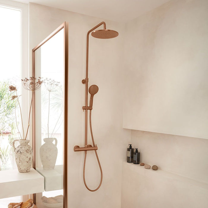 Vado Individual Showering Solutions Adjustable Round Thermostatic Shower Column
