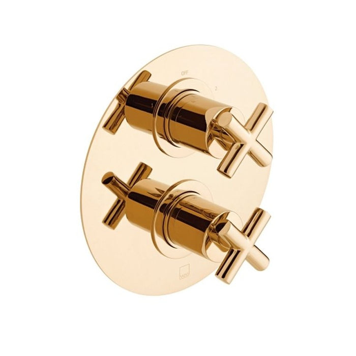 Vado Individual Elements 2 Outlet 2 Crosshead Handles Thermostatic Concealed Shower Valve