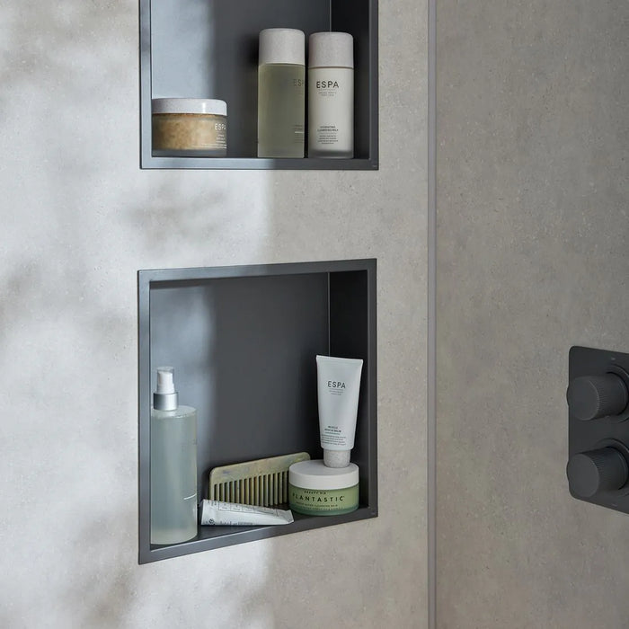 Vado Muse Square Recessed Wall Shower Niche - 323mm x 323mm