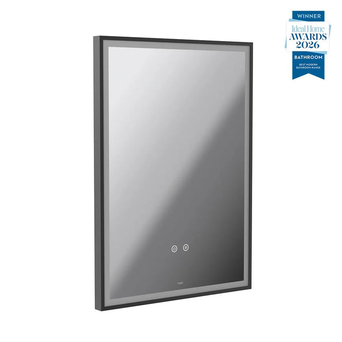 Vado Safari Rectangular Portrait Illuminated LED Mirror with Demister