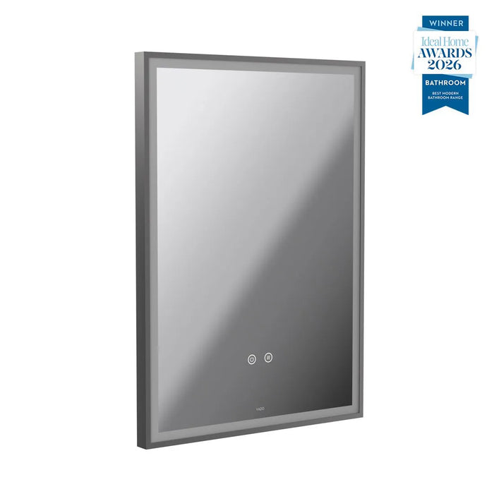 Vado Safari Rectangular Portrait Illuminated LED Mirror with Demister