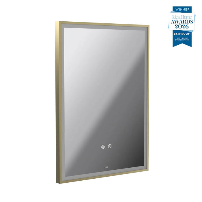 Vado Safari Rectangular Portrait Illuminated LED Mirror with Demister