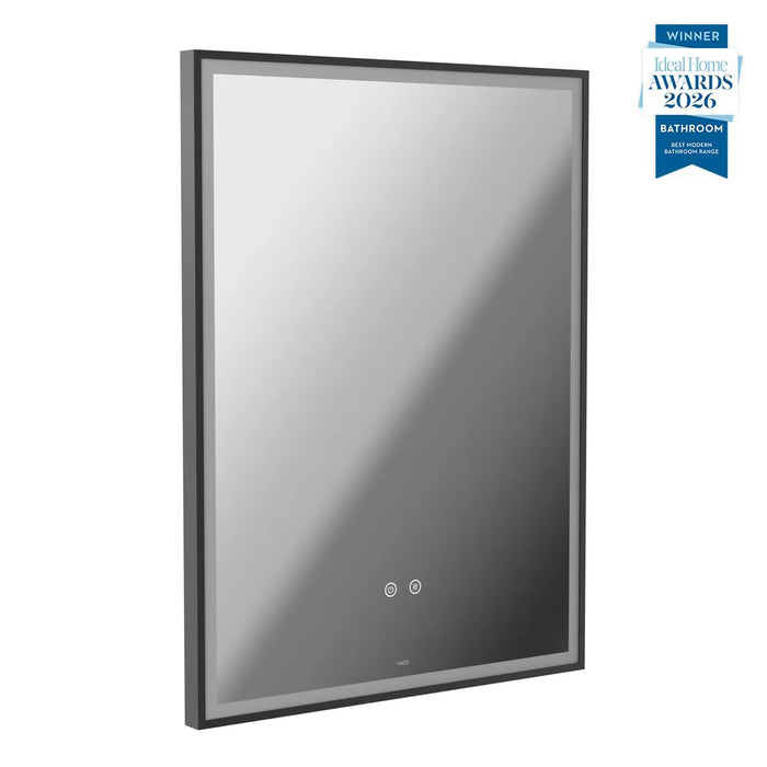 Vado Safari Rectangular Portrait Illuminated LED Mirror with Demister