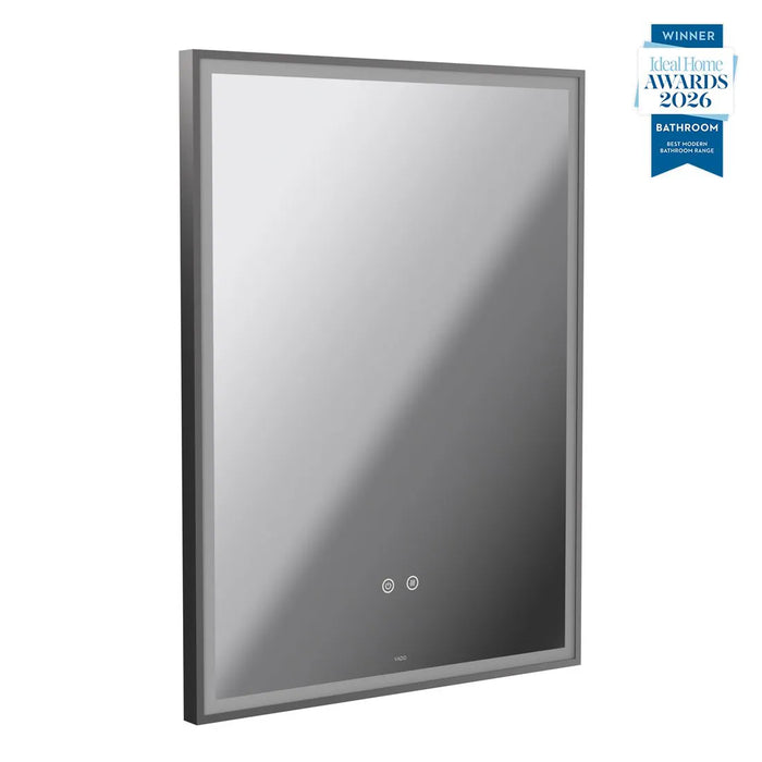 Vado Safari Rectangular Portrait Illuminated LED Mirror with Demister