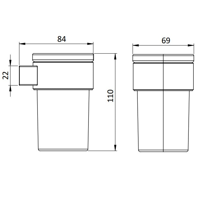 Crosswater Velo Tumbler Holder