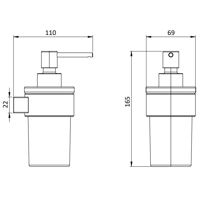 Crosswater Velo Soap Dispenser