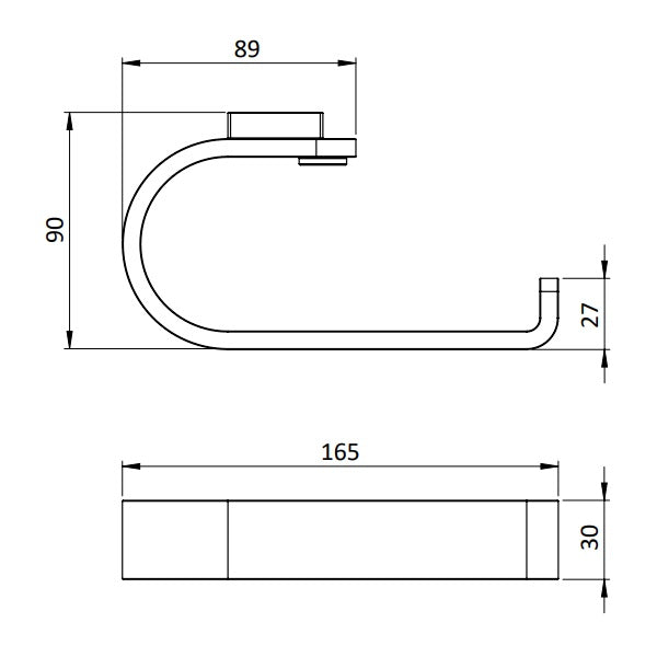 Crosswater Velo Toilet Roll Holder