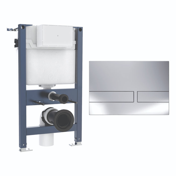 Crosswater Venue 820mm Concealed Cistern Toilet Frame Set 1