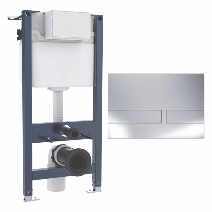 Crosswater Venue 980mm Concealed Cistern Toilet Frame Set 2