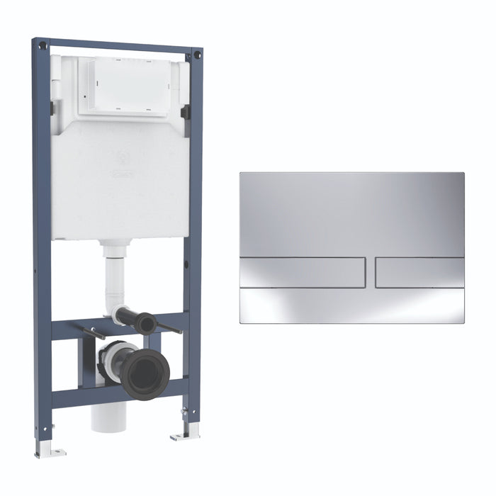 Crosswater Venue 1120mm Concealed Cistern Toilet Frame Set 3