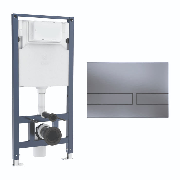 Crosswater Venue 1120mm Concealed Cistern Toilet Frame Set 3
