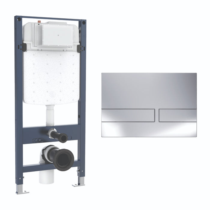 Crosswater Venue Slim 1120mm Concealed Cistern Toilet Frame Set 4