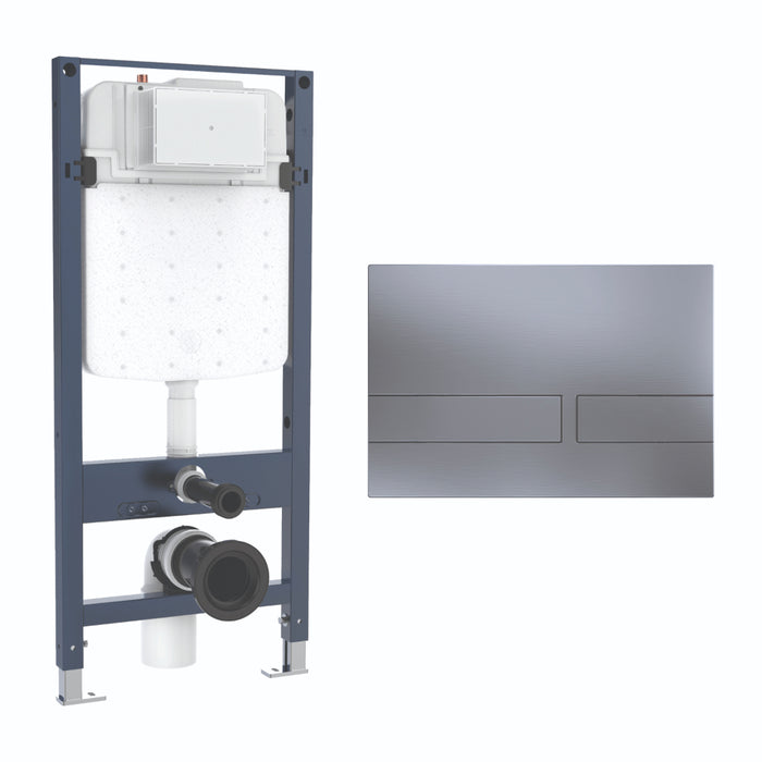 Crosswater Venue Slim 1120mm Concealed Cistern Toilet Frame Set 4