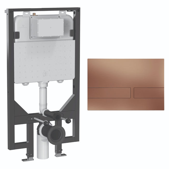 Crosswater Venue Ultra Slim 1140mm Concealed Cistern Toilet Frame Set 5