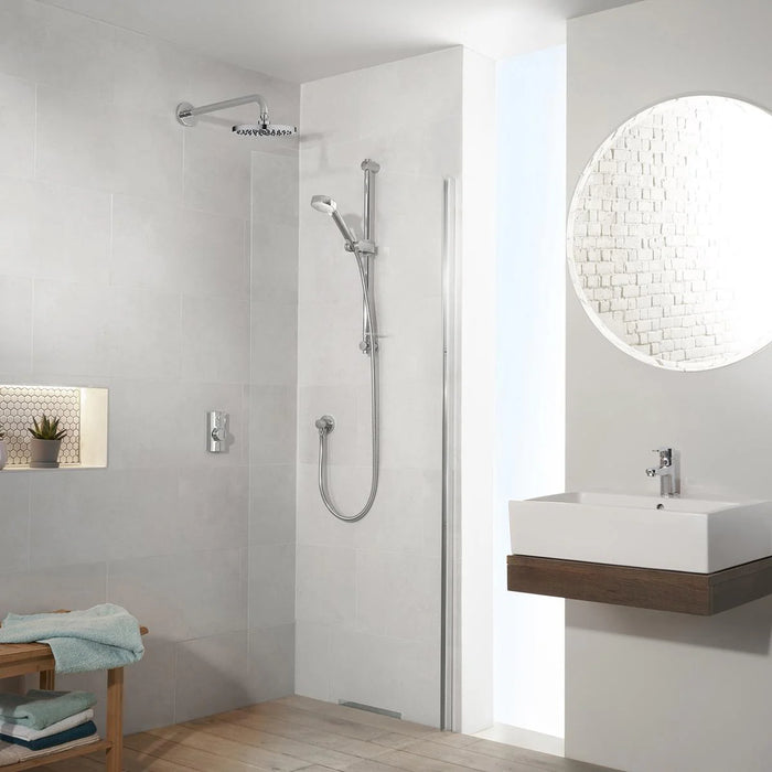 Aqualisa Visage Q Smart Digital Shower Concealed with Adjustable & Wall Fixed Head - Gravity Pumped