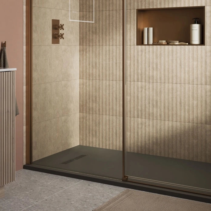 Crosswater Vito Low Profile Rectangular Shower Tray with Waste