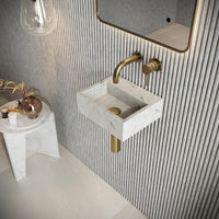 Scudo Sanctuary Marble Wall Hung Basin - 300mm  Wide