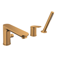 Duravit Wave 3 Hole Deck Mounted Bath Shower Mixer with Shower Handset