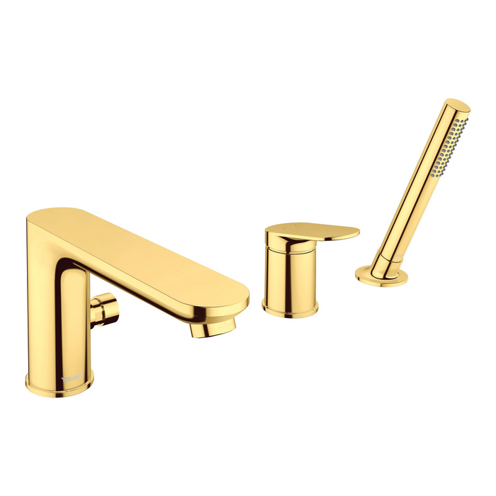 Duravit Wave 3 Hole Deck Mounted Bath Shower Mixer with Shower Handset
