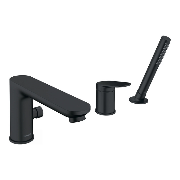 Duravit Wave 3 Hole Deck Mounted Bath Shower Mixer with Shower Handset