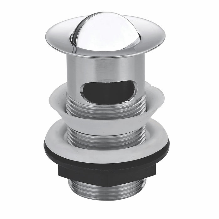 Scudo Round Flip Slotted Basin Waste - Chrome