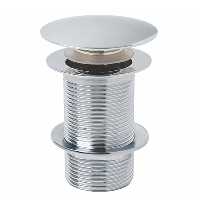 Scudo Round Dome Unslotted Sprung Basin Waste - Chrome