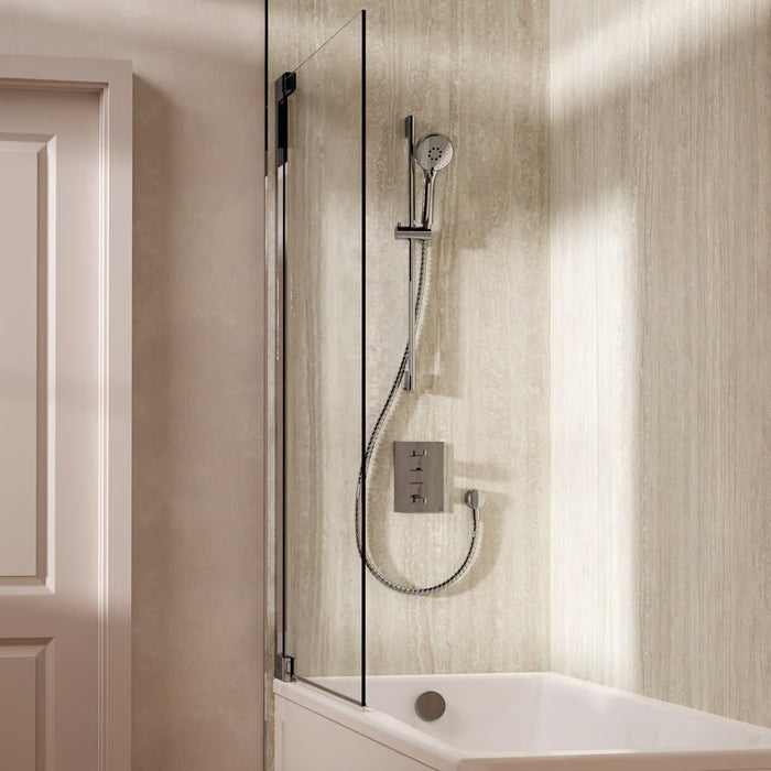 Crosswater MPRO Dual Outlet Shower Set with Rain Head and Pencil Handset