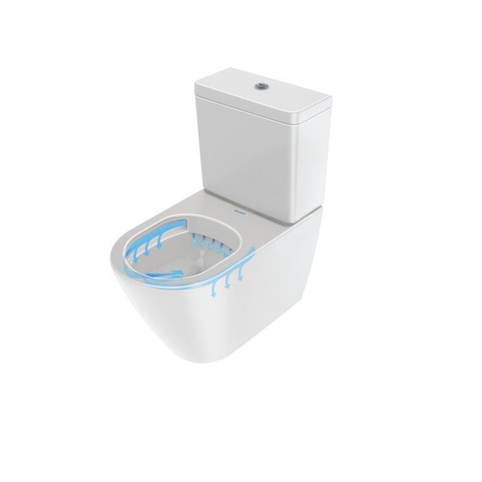 Duravit D-Neo Rimless Close Coupled Toilet with Seat & Cover