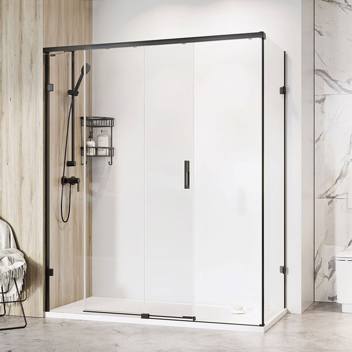 Roman Liberty Sliding Shower Door With Side Panel 10mm