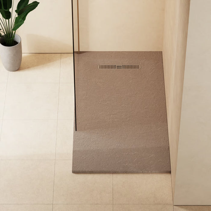 Crosswater Vito Textured Rectangular Shower Tray With Waste